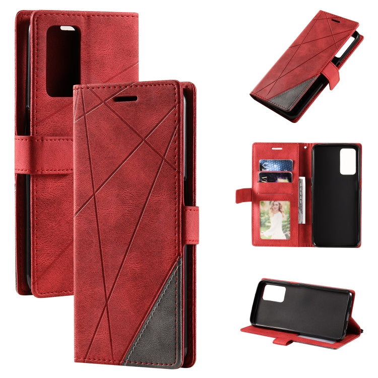 Skin Feel Splicing Leather Phone Case