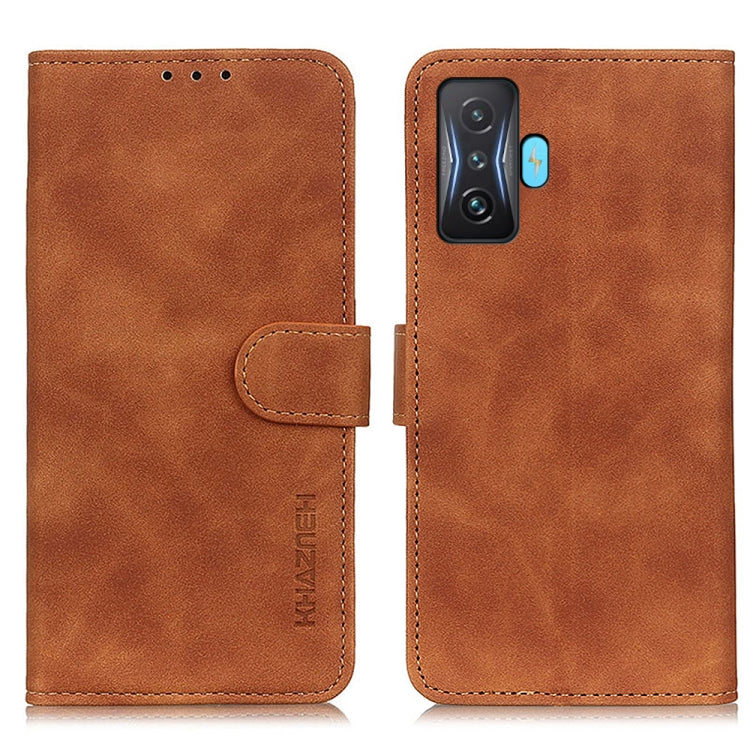 KHAZNEH Retro Texture Horizontal Flip Leather Phone Case, For OPPO Realme GT2 Pro, For TCL 30 Z, For Honor 50 SE / Huawei Nova 9 SE, For Xiaomi Poco F4 GT 5G