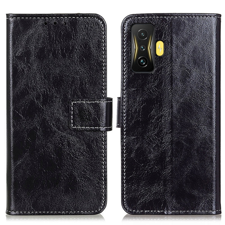 Retro Crazy Horse Texture Leather Phone Case, For Xiaomi Poco F4 GT 5G