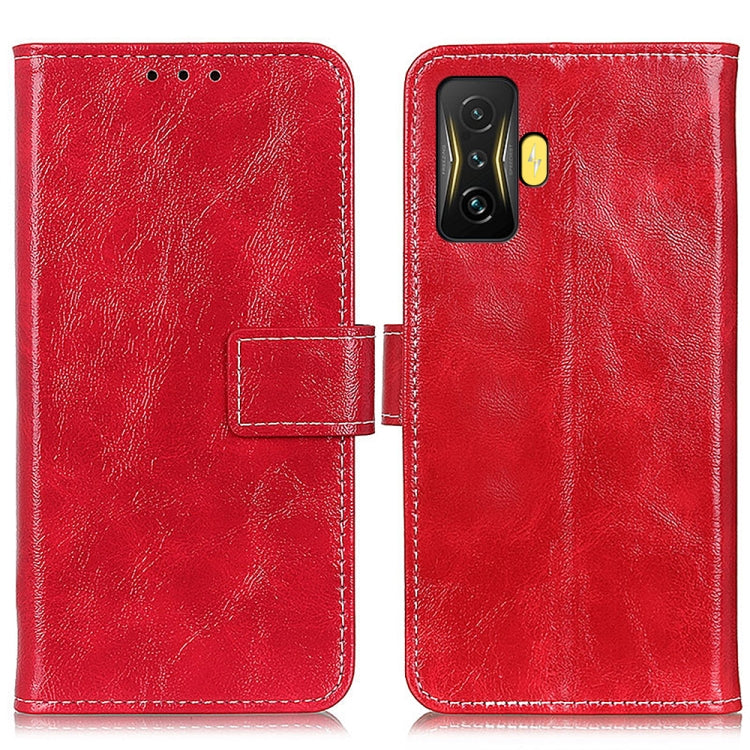 Retro Crazy Horse Texture Leather Phone Case, For Xiaomi Poco F4 GT 5G