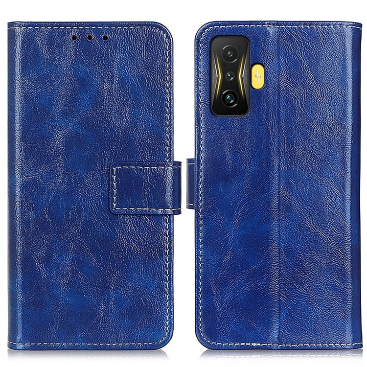 Retro Crazy Horse Texture Leather Phone Case, For Xiaomi Poco F4 GT 5G