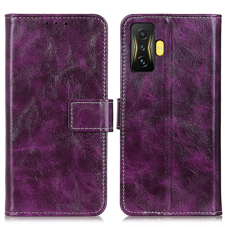 Retro Crazy Horse Texture Leather Phone Case, For OPPO Realme GT2 Pro, For Xiaomi Poco F4 GT 5G