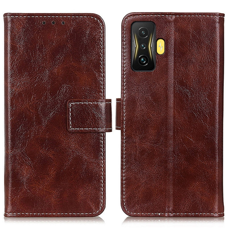 Retro Crazy Horse Texture Leather Phone Case, For Xiaomi Poco F4 GT 5G
