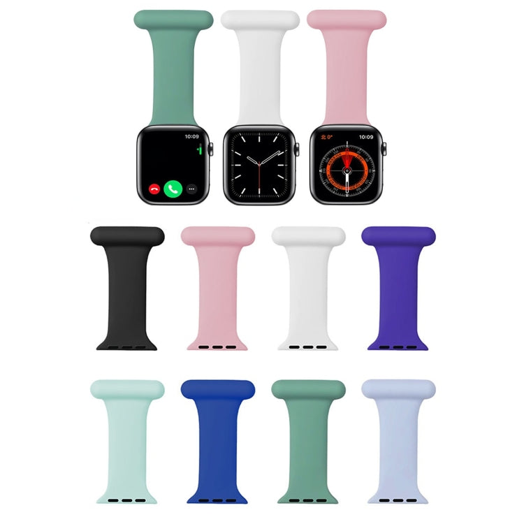Silicone Nurse Watch Band For Apple Watch Series, 7 41mm / 6&amp;SE&amp;5&amp;4 40mm / 3&amp;2&amp;1 38mm, 7 45mm / 6&amp;SE&amp;5&amp;4 44mm / 3&amp;2&amp;1 42mm