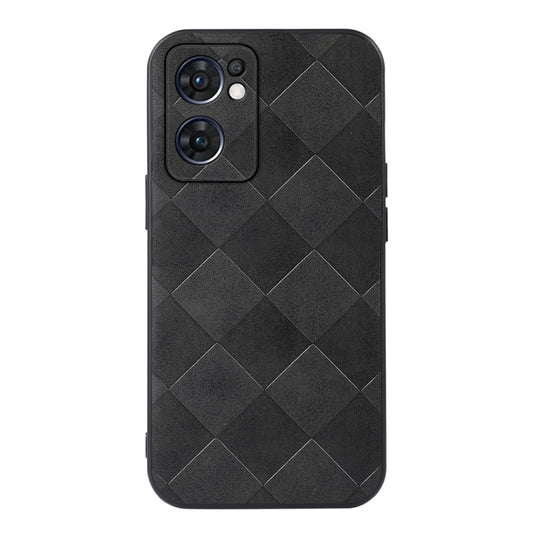 Weave Plaid PU Phone Case, For OPPO Reno7 5G International Version / Find X5 Lite, For OPPO Reno7 5G Chinese Version, For OPPO Reno7 Pro, For Sony Xperia 1 IV, For Samsung Galaxy M33 5G