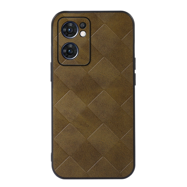 Weave Plaid PU Phone Case, For OPPO Reno7 5G International Version / Find X5 Lite, For OPPO Reno7 5G Chinese Version, For OPPO Reno7 Pro, For Sony Xperia 1 IV