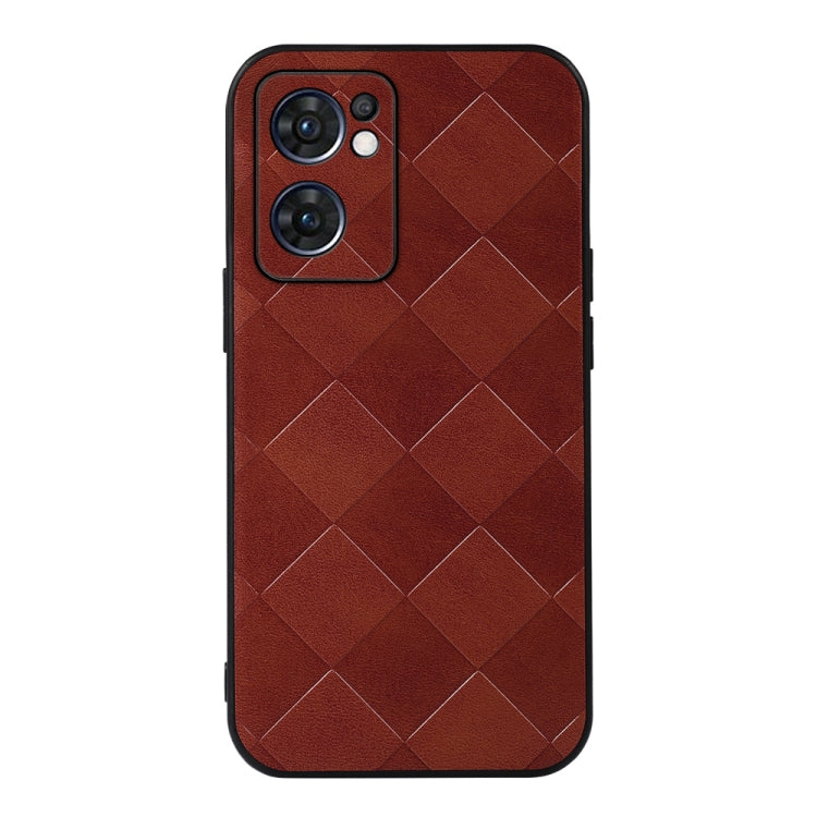 Weave Plaid PU Phone Case, For OPPO Reno7 5G International Version / Find X5 Lite, For OPPO Reno7 5G Chinese Version, For OPPO Reno7 Pro, For Sony Xperia 1 IV