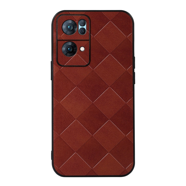 Weave Plaid PU Phone Case, For OPPO Reno7 5G International Version / Find X5 Lite, For OPPO Reno7 5G Chinese Version, For OPPO Reno7 Pro, For Sony Xperia 1 IV