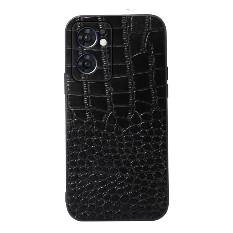 Crocodile Texture Genuine Leather Phone Case, For OPPO Reno7 5G International Version / Find X5 Lite, For OPPO Reno7 5G Chinese Version, For OPPO Reno7 Pro, For Sony Xperia 1 IV