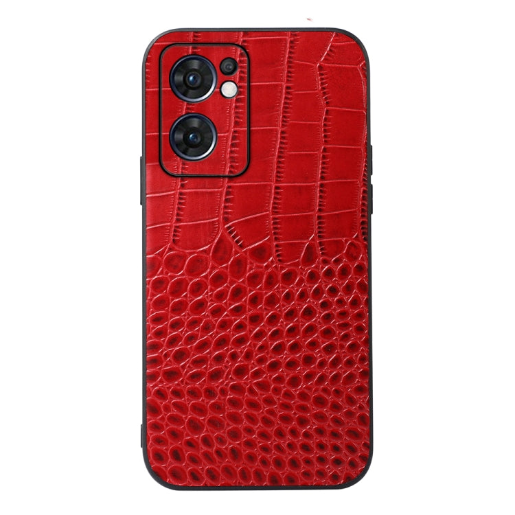 Crocodile Texture Genuine Leather Phone Case, For OPPO Reno7 5G International Version / Find X5 Lite, For OPPO Reno7 5G Chinese Version, For OPPO Reno7 Pro, For Sony Xperia 1 IV