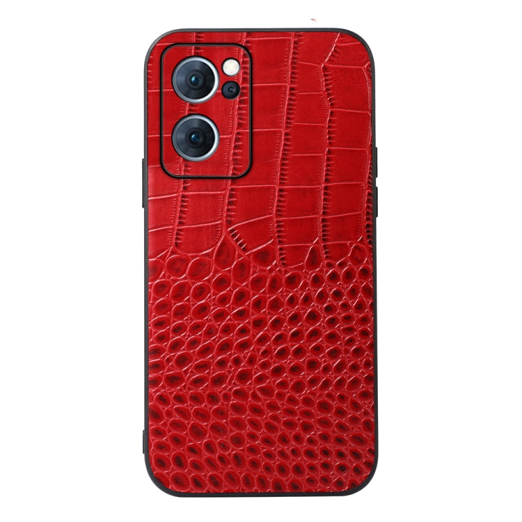 Crocodile Texture Genuine Leather Phone Case, For OPPO Reno7 5G International Version / Find X5 Lite, For OPPO Reno7 5G Chinese Version, For OPPO Reno7 Pro, For Sony Xperia 1 IV