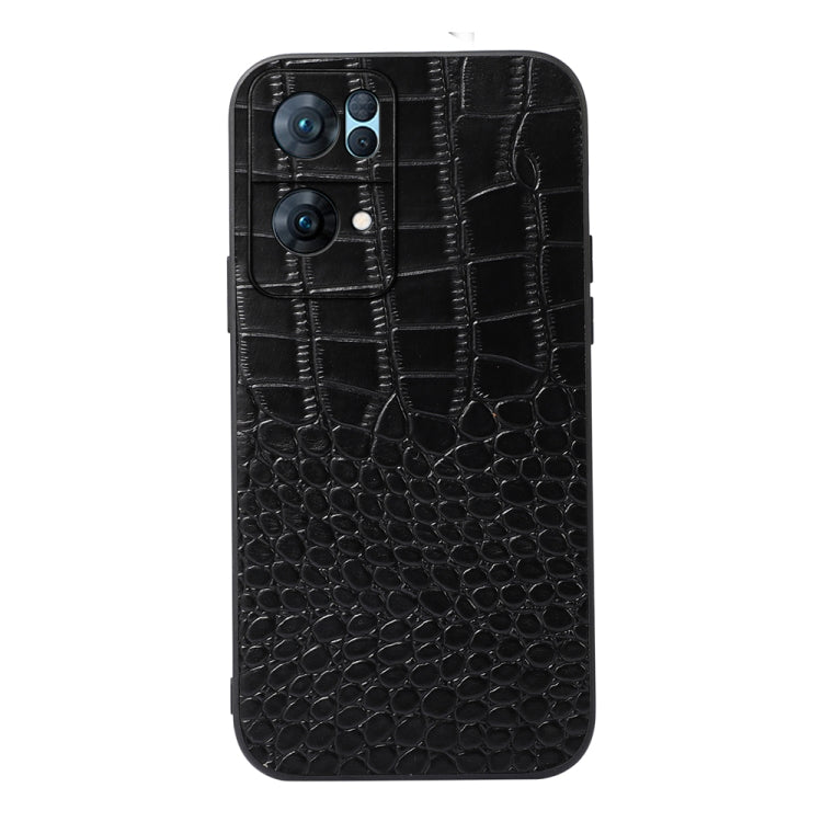 Crocodile Texture Genuine Leather Phone Case, For OPPO Reno7 5G International Version / Find X5 Lite, For OPPO Reno7 5G Chinese Version, For OPPO Reno7 Pro, For Sony Xperia 1 IV
