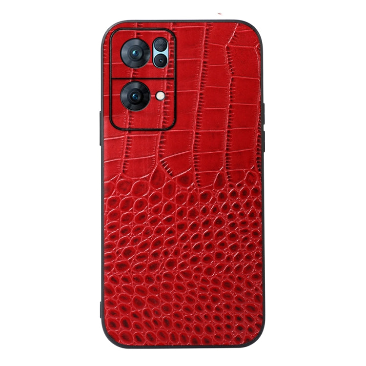 Crocodile Texture Genuine Leather Phone Case, For OPPO Reno7 5G International Version / Find X5 Lite, For OPPO Reno7 5G Chinese Version, For OPPO Reno7 Pro, For Sony Xperia 1 IV