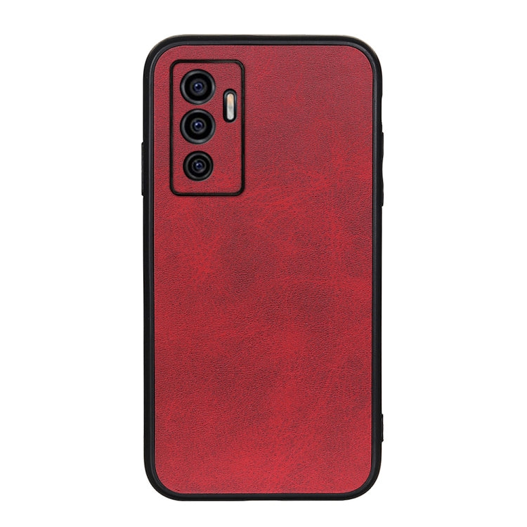 Accurate Hole Two-color Calf Texture PU Phone Case, For vivo S10e 5G / V23e, For vivo S12 5G / V23 5G, For vivo Y32 China / Y21s / Y33s / Y21t