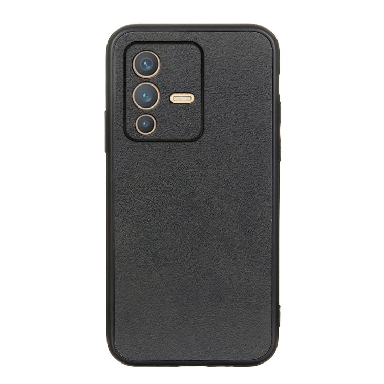 Accurate Hole Two-color Calf Texture PU Phone Case, For vivo S10e 5G / V23e, For vivo S12 5G / V23 5G, For vivo Y32 China / Y21s / Y33s / Y21t