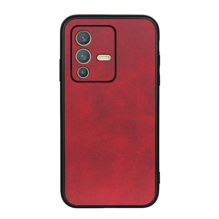 Accurate Hole Two-color Calf Texture PU Phone Case, For vivo S10e 5G / V23e, For vivo S12 5G / V23 5G, For vivo Y32 China / Y21s / Y33s / Y21t