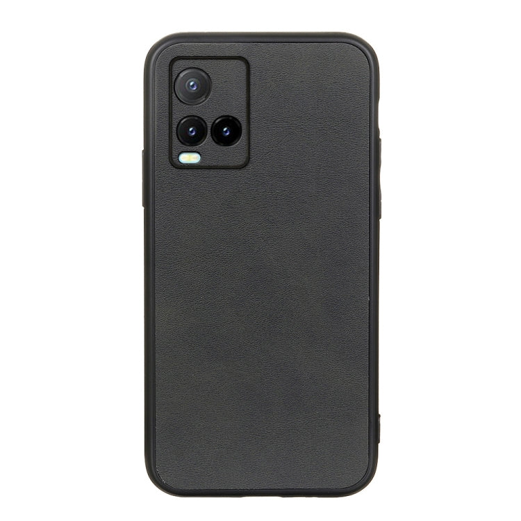 Accurate Hole Two-color Calf Texture PU Phone Case, For vivo S10e 5G / V23e, For vivo S12 5G / V23 5G, For vivo Y32 China / Y21s / Y33s / Y21t