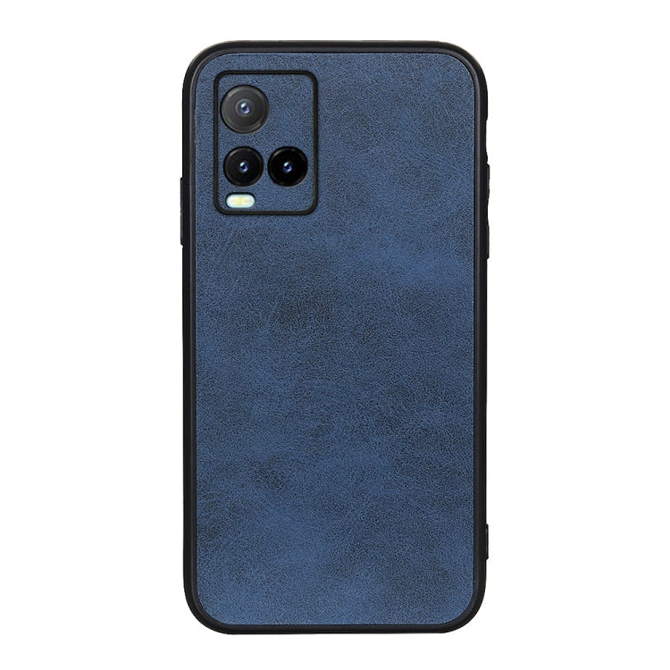 Accurate Hole Two-color Calf Texture PU Phone Case, For vivo S10e 5G / V23e, For vivo S12 5G / V23 5G, For vivo Y32 China / Y21s / Y33s / Y21t