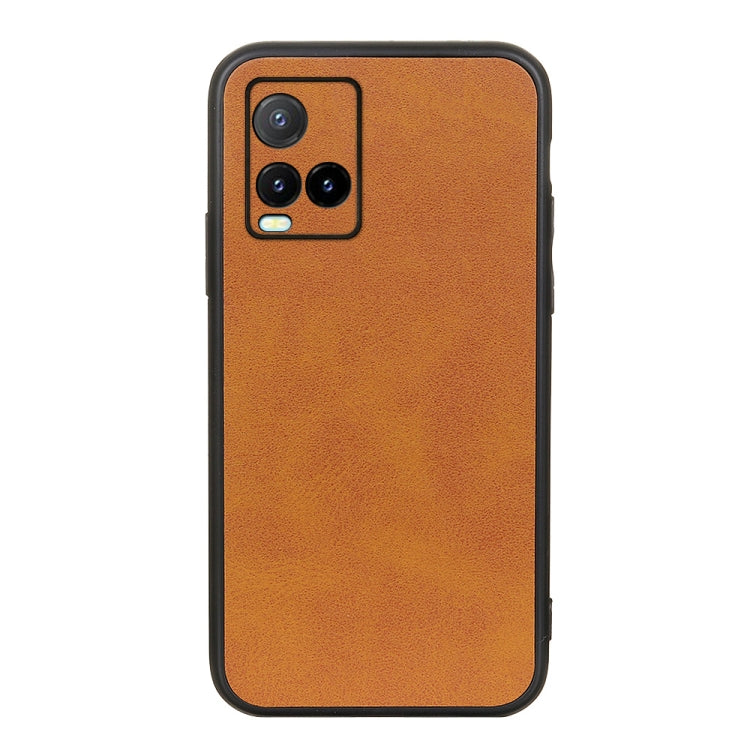 Accurate Hole Two-color Calf Texture PU Phone Case, For vivo S10e 5G / V23e, For vivo S12 5G / V23 5G, For vivo Y32 China / Y21s / Y33s / Y21t