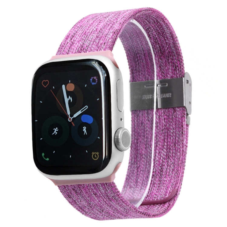 Cloth Watch Band For Apple Watch Series, 7 41mm / 6&amp;SE&amp;5&amp;4 40mm / 3&amp;2&amp;1 38mm, 7 45mm / 6&amp;SE&amp;5&amp;4 44mm / 3&amp;2&amp;1 42mm
