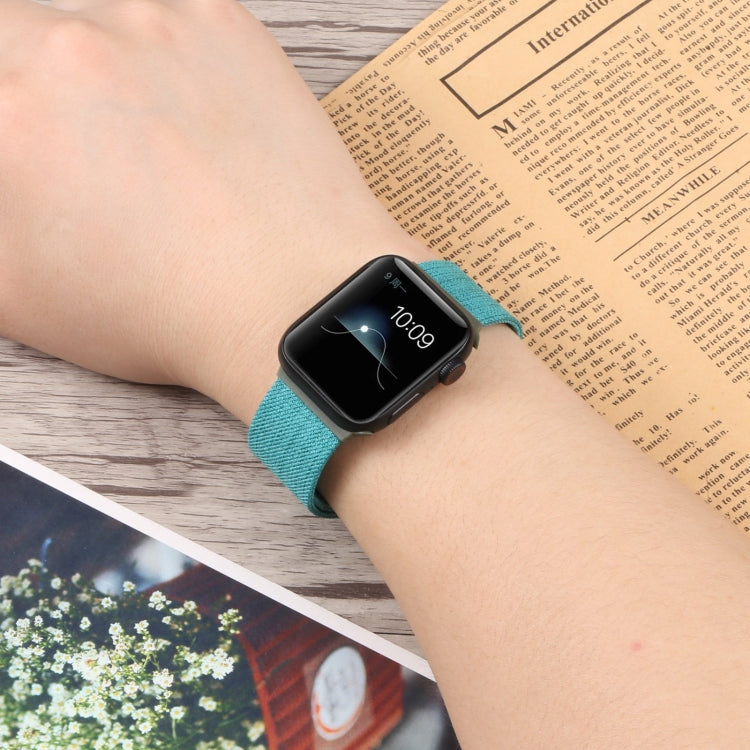 Cloth Watch Band For Apple Watch Series, 7 41mm / 6&amp;SE&amp;5&amp;4 40mm / 3&amp;2&amp;1 38mm, 7 45mm / 6&amp;SE&amp;5&amp;4 44mm / 3&amp;2&amp;1 42mm