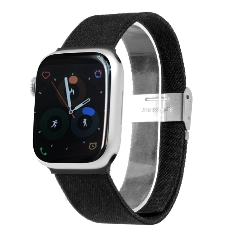 Cloth Watch Band For Apple Watch Series, 7 41mm / 6&amp;SE&amp;5&amp;4 40mm / 3&amp;2&amp;1 38mm, 7 45mm / 6&amp;SE&amp;5&amp;4 44mm / 3&amp;2&amp;1 42mm