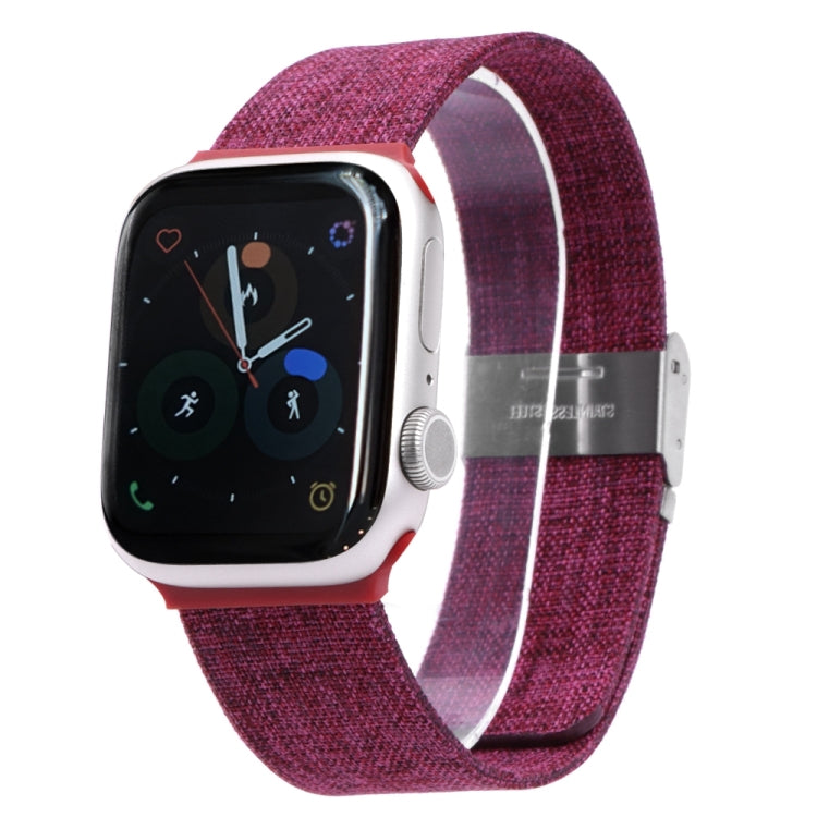 Cloth Watch Band For Apple Watch Series, 7 41mm / 6&amp;SE&amp;5&amp;4 40mm / 3&amp;2&amp;1 38mm, 7 45mm / 6&amp;SE&amp;5&amp;4 44mm / 3&amp;2&amp;1 42mm