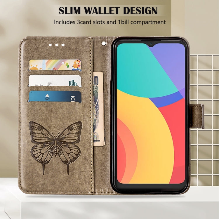 Embossed Butterfly Leather Phone Case, For Alcatel 1L 2021, For Motorola Moto G 5G 2022, For Motorola Moto G52