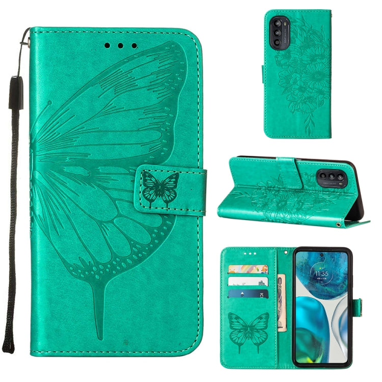 Embossed Butterfly Leather Phone Case, For Alcatel 1L 2021, For Motorola Moto G 5G 2022, For Motorola Moto G52, For OnePlus Nord CE 2 5G