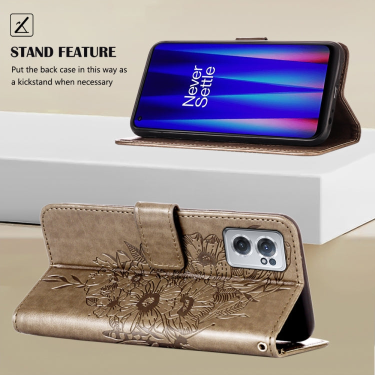 Embossed Butterfly Leather Phone Case, For OnePlus Nord CE 2 5G, For OPPO A57 5G 2022, For OPPO Realme C31 4G