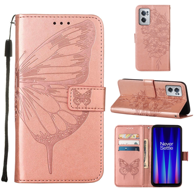 Embossed Butterfly Leather Phone Case, For Alcatel 1L 2021, For Motorola Moto G 5G 2022, For Motorola Moto G52, For OnePlus Nord CE 2 5G