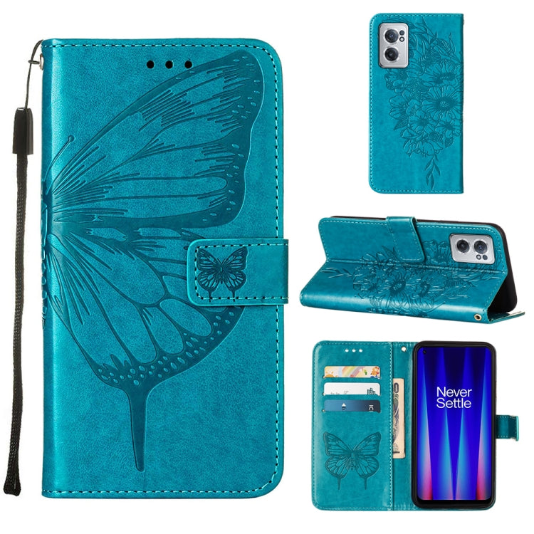Embossed Butterfly Leather Phone Case, For OnePlus Nord CE 2 5G, For OPPO A57 5G 2022, For OPPO Realme C31 4G