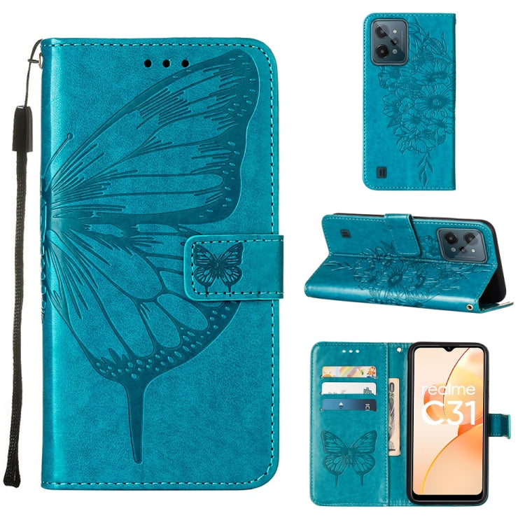 Embossed Butterfly Leather Phone Case, For OPPO A57 5G 2022, For OPPO Realme C31 4G, For OPPO Reno7 4G/F21 Pro, For Sony Xperia 1 IV