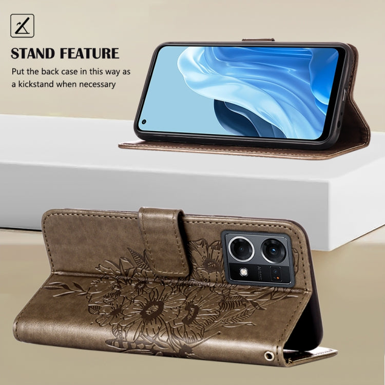 Embossed Butterfly Leather Phone Case, For OPPO Reno7 4G/F21 Pro, For Sony Xperia 1 IV, For Sony Xperia 10 IV