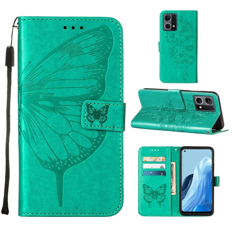Embossed Butterfly Leather Phone Case, For OPPO Reno7 4G/F21 Pro, For Sony Xperia 1 IV, For Sony Xperia 10 IV