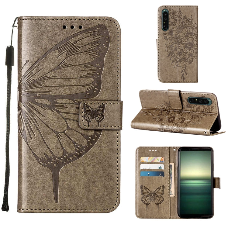 Embossed Butterfly Leather Phone Case, For OPPO Reno7 4G/F21 Pro, For Sony Xperia 1 IV, For Sony Xperia 10 IV