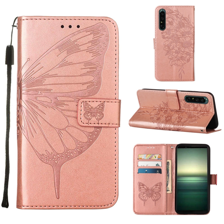 Embossed Butterfly Leather Phone Case, For OPPO Reno7 4G/F21 Pro, For Sony Xperia 1 IV, For Sony Xperia 10 IV