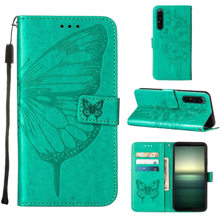 Embossed Butterfly Leather Phone Case, For OPPO Reno7 4G/F21 Pro, For Sony Xperia 1 IV, For Sony Xperia 10 IV