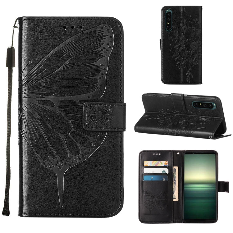 Embossed Butterfly Leather Phone Case, For OPPO Reno7 4G/F21 Pro, For Sony Xperia 1 IV, For Sony Xperia 10 IV