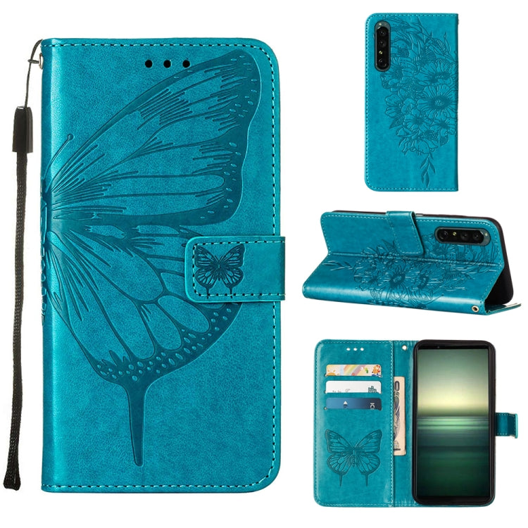 Embossed Butterfly Leather Phone Case, For OPPO Reno7 4G/F21 Pro, For Sony Xperia 1 IV, For Sony Xperia 10 IV