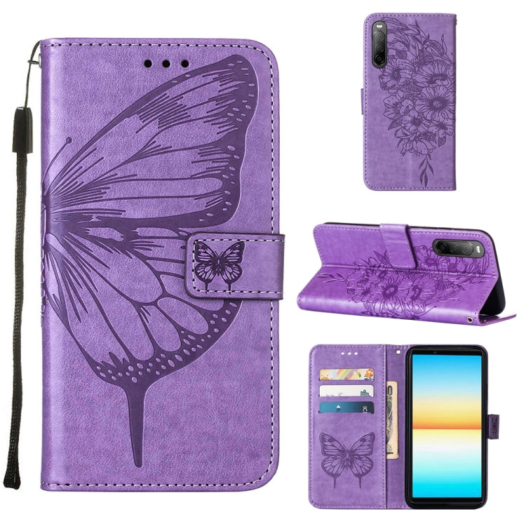 Embossed Butterfly Leather Phone Case, For OPPO Reno7 4G/F21 Pro, For Sony Xperia 1 IV, For Sony Xperia 10 IV