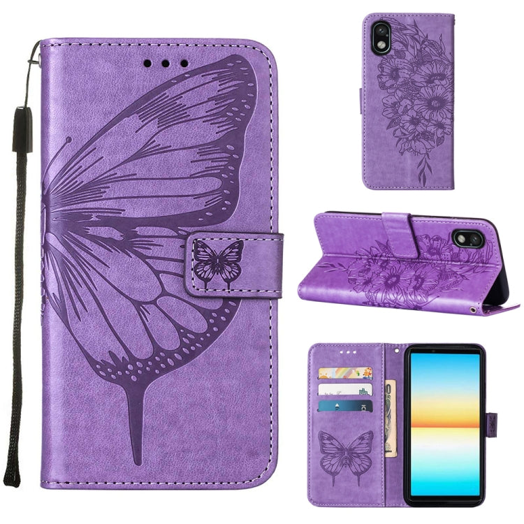 Embossed Butterfly Leather Phone Case, For Sony Xperia ACE III, For Xiaomi Redmi 10A, For Samsung Galaxy M33 5G
