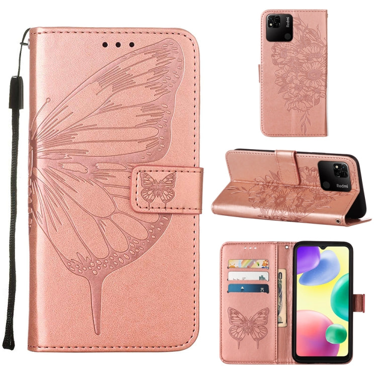 Embossed Butterfly Leather Phone Case, For Sony Xperia 10 IV, For Sony Xperia ACE III, For Xiaomi Redmi 10A, For Samsung Galaxy M33 5G