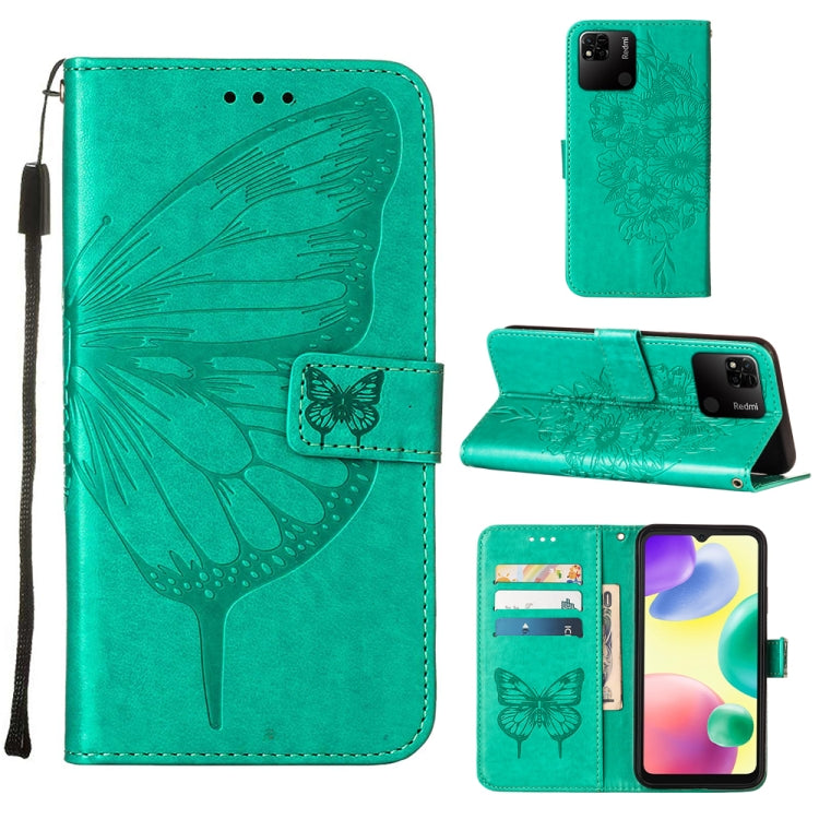 Embossed Butterfly Leather Phone Case, For Sony Xperia 10 IV, For Sony Xperia ACE III, For Xiaomi Redmi 10A, For Samsung Galaxy M33 5G