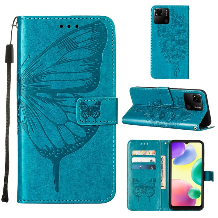 Embossed Butterfly Leather Phone Case, For Sony Xperia 10 IV, For Sony Xperia ACE III, For Xiaomi Redmi 10A, For Samsung Galaxy M33 5G