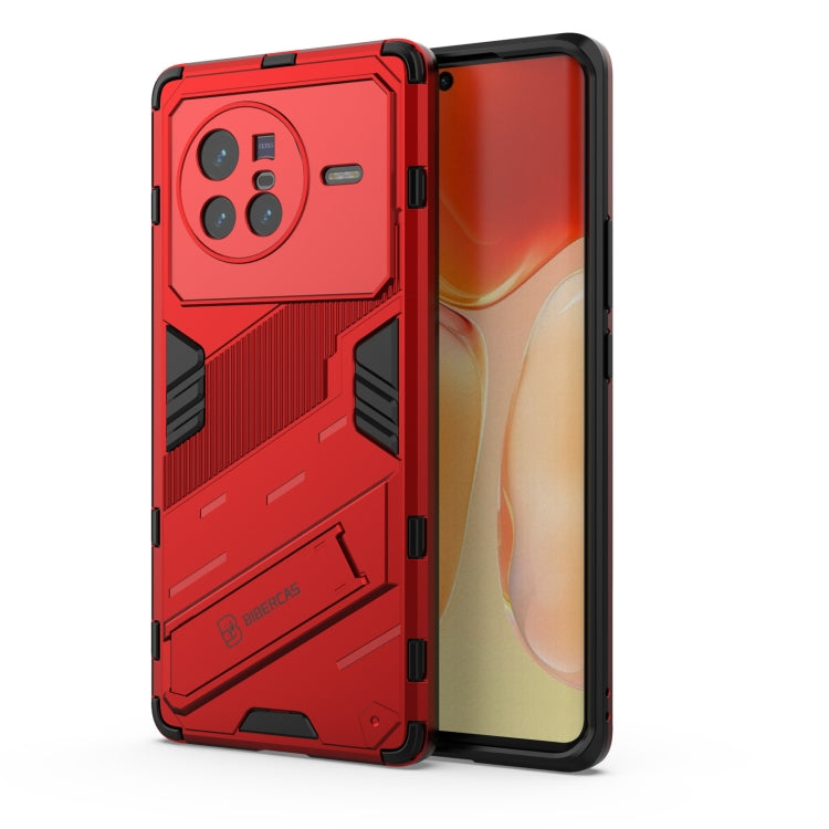 Punk Armor PC + TPU Phone Case with Holder, For vivo X80, For vivo X80 Pro, For Honor Play6T