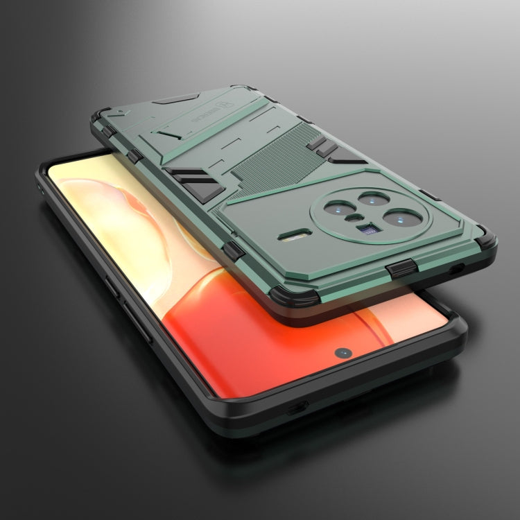 Punk Armor PC + TPU Phone Case with Holder, For vivo X80, For vivo X80 Pro, For Honor Play6T