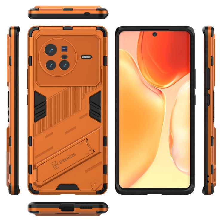 Punk Armor PC + TPU Phone Case with Holder, For vivo X80, For vivo X80 Pro, For Honor Play6T