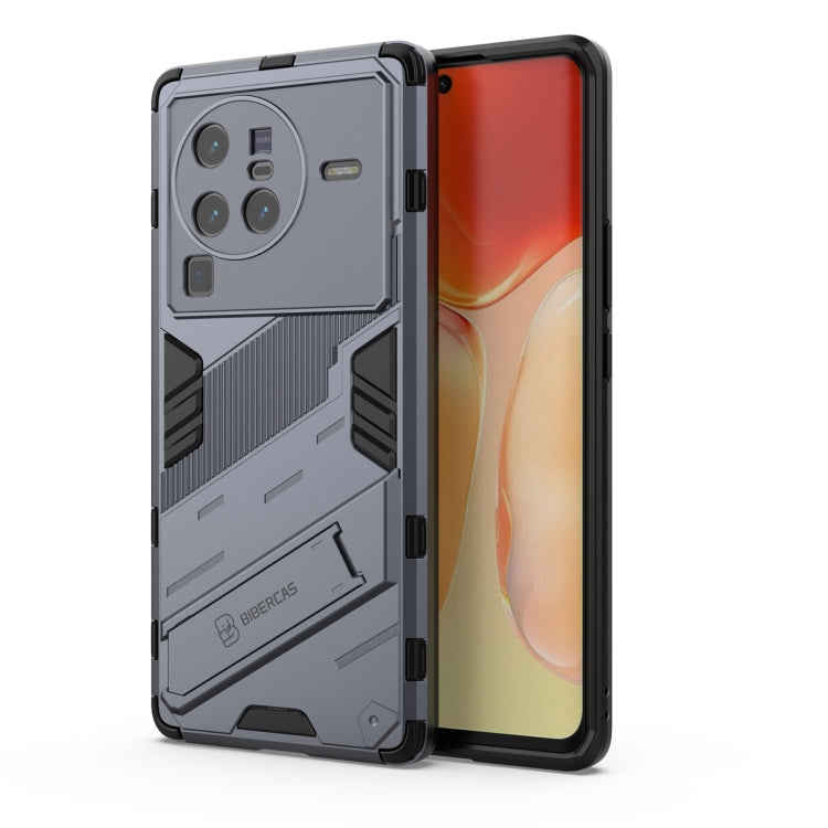 Punk Armor PC + TPU Phone Case with Holder, For vivo X80, For vivo X80 Pro, For Honor Play6T