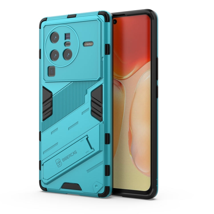 Punk Armor PC + TPU Phone Case with Holder, For vivo X80, For vivo X80 Pro, For Honor Play6T